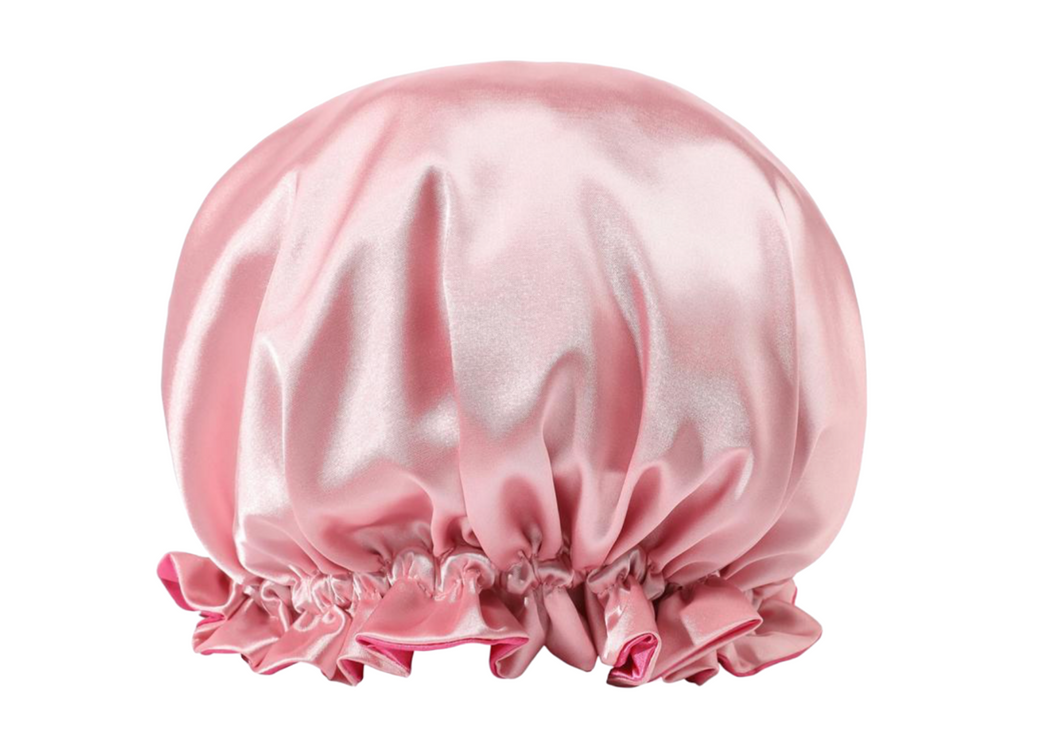 Pink Satin Bonnet