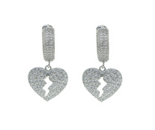 Load image into Gallery viewer, Heart 925 Sterling Sliver Earrings
