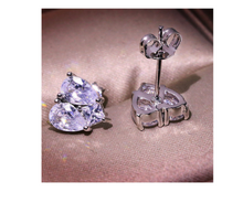 Load image into Gallery viewer, Beautiful Heart 925 Sterling Sliver Earrings
