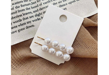 Load image into Gallery viewer, 2pc Pearl Hair Clips
