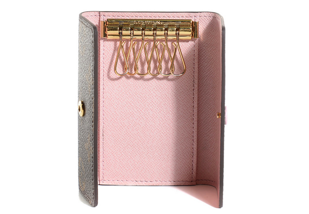 Luxury Pink LV Inspired Key Wallet