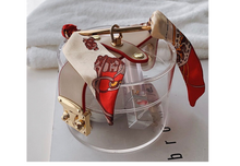Load image into Gallery viewer, LUXE Clear Box Handbag

