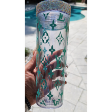 Load image into Gallery viewer, LUXE Custom LV Skinny Tumbler
