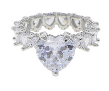 Load image into Gallery viewer, Gorgeous Sliver Big Heart Shaped 5A Cubic Zirconia
