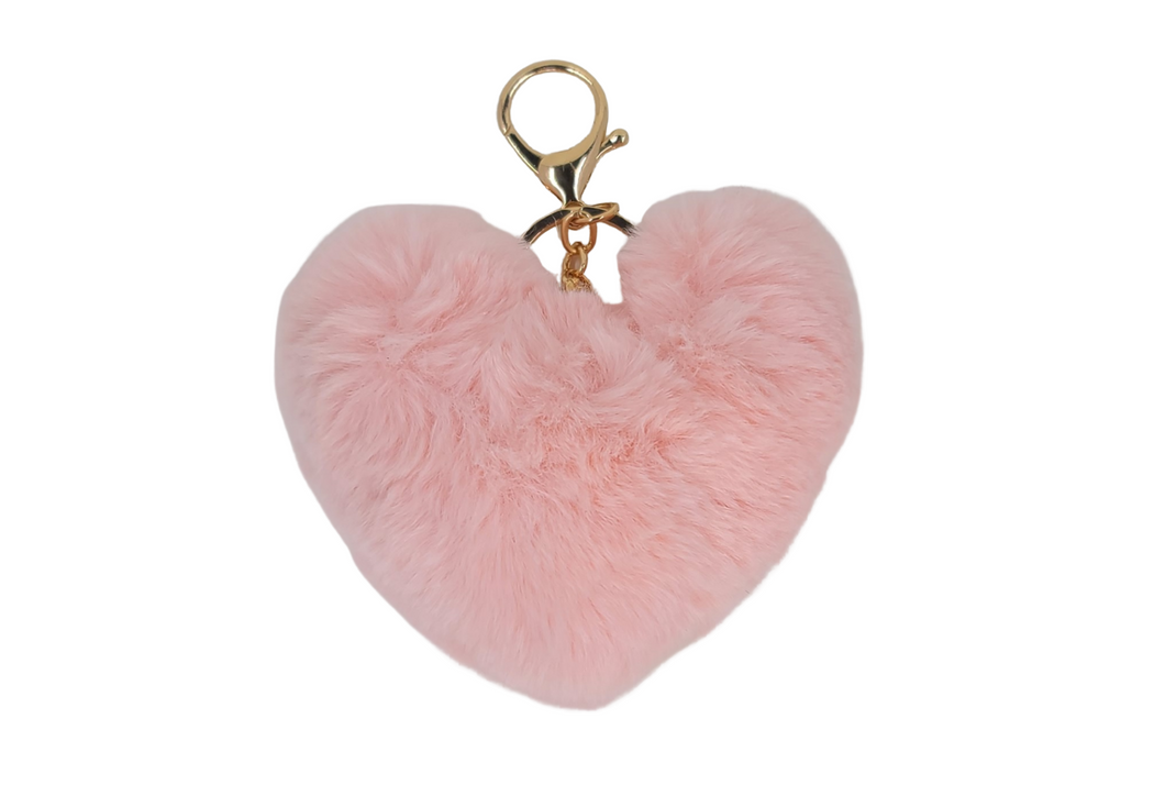 Heart Fur Key Chain