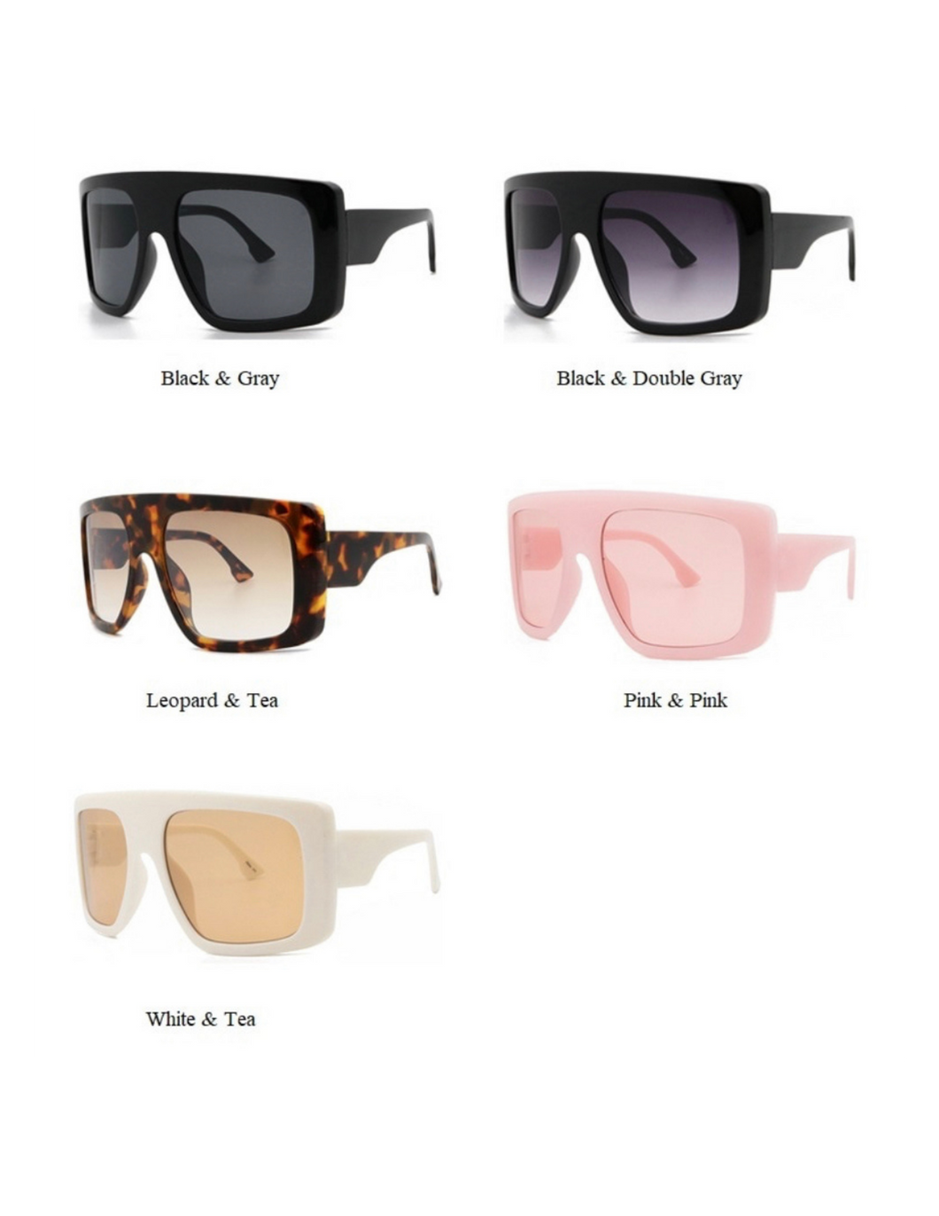 Oversize Celebrity Inspired Sun Glasses