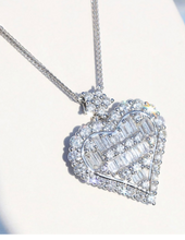 Load image into Gallery viewer, LUXE Heart Cubic Zirconia Necklace
