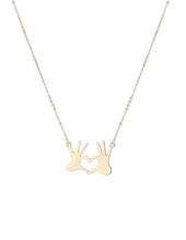 Load image into Gallery viewer, Cute Heart Hand Necklace
